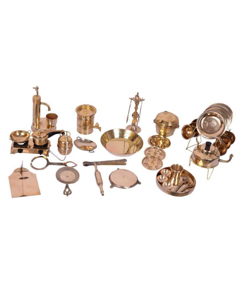 Pital ka  Khel Pani Brass Kitchen  Set  Buy Pital ka  Khel 