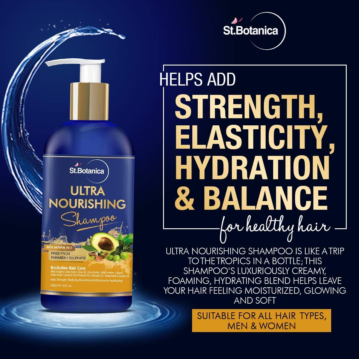 St.Botanica Ultra Nourishing Hair Shampoo 300 ml Buy St.Botanica Ultra