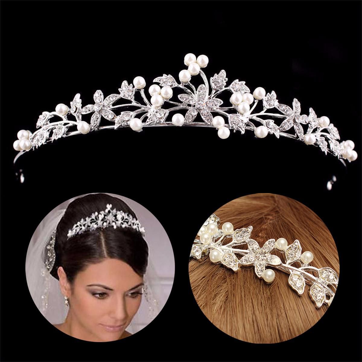 crystal hair hoop wedding bridal tiara hair accessories