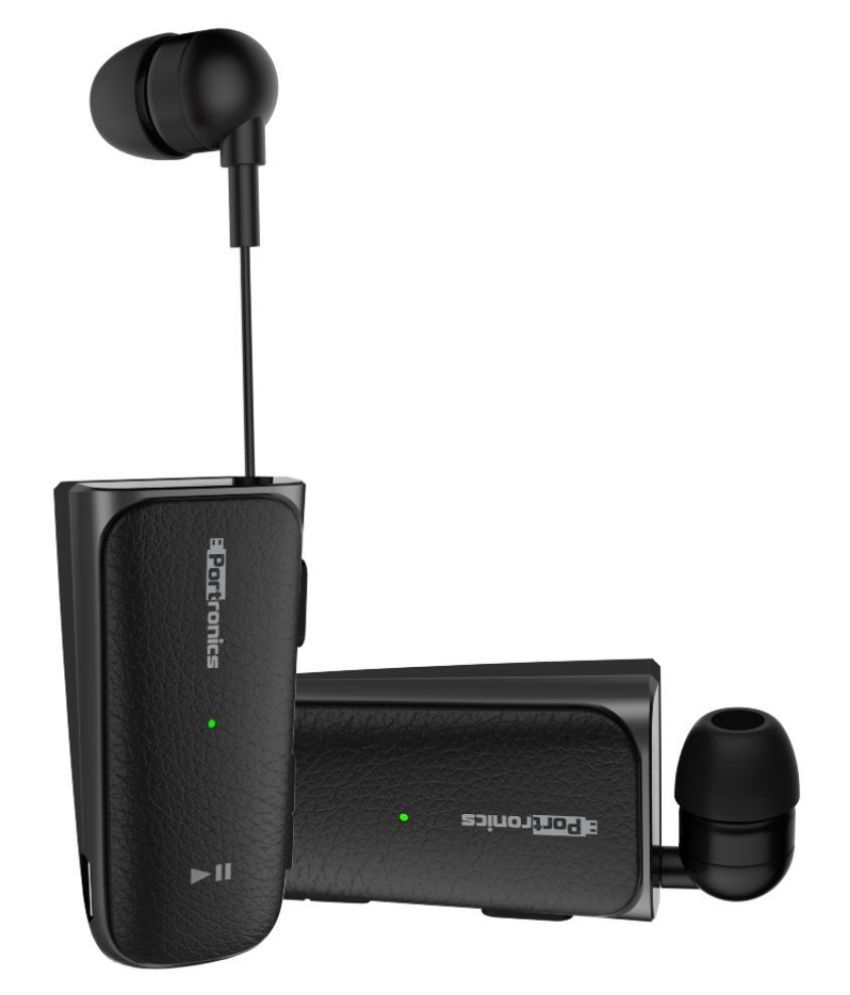 Portronics Bluetooth Headset Black Buy Portronics Bluetooth Headset