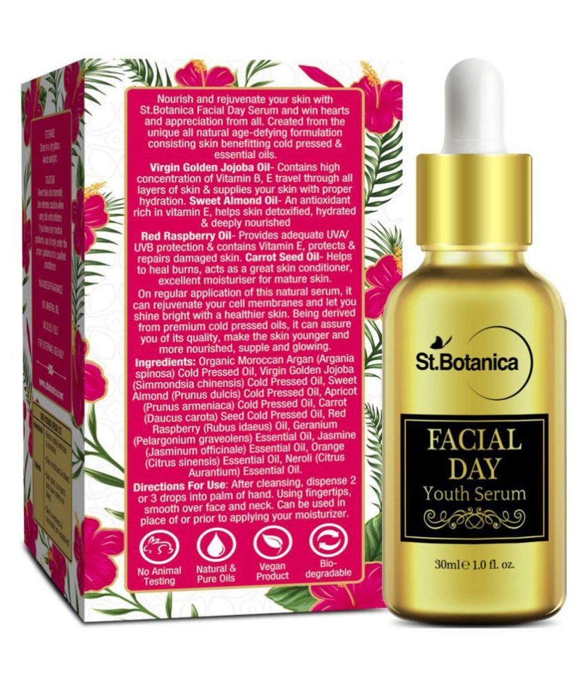 St.Botanica Facial Day Youth Serum with Natural SPF & Vitamin C for