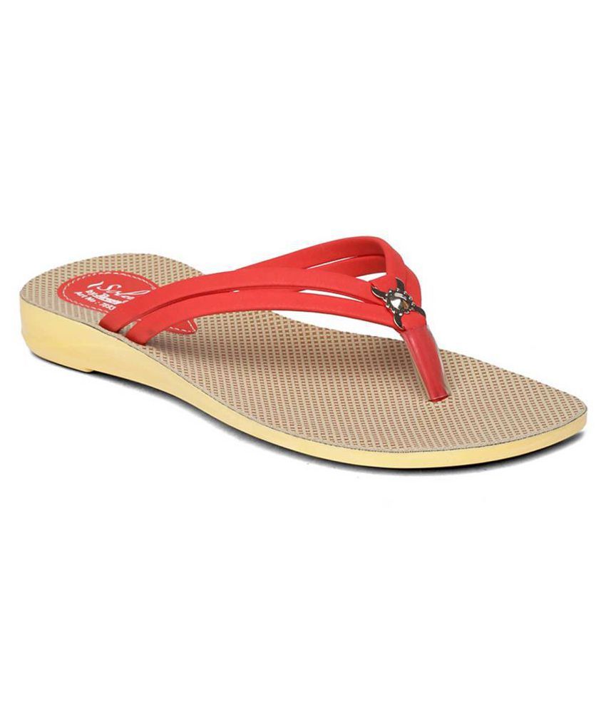 paragon red and black slippers