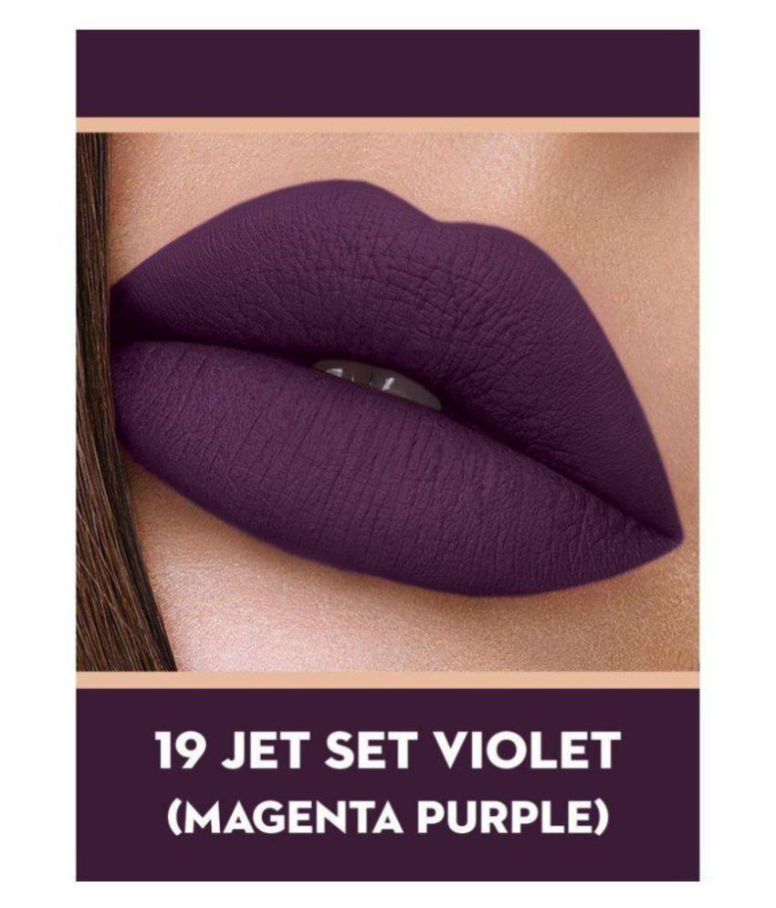 violet lipstick