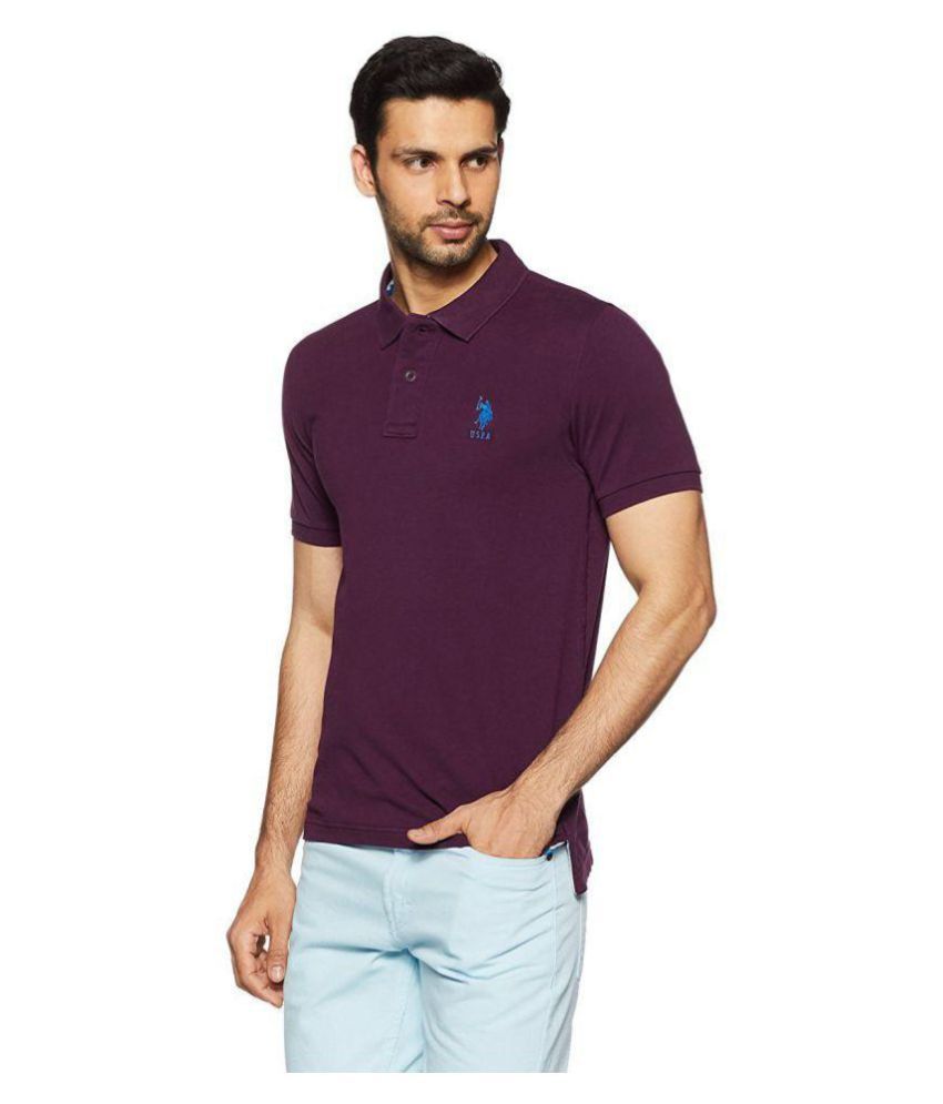 us polo purple t shirt