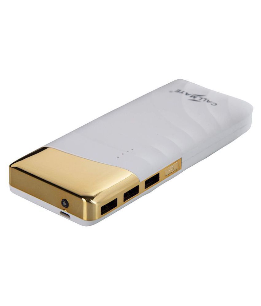 Callmate Pbt813000gl 13000 Mah Li Ion Power Bank White Power