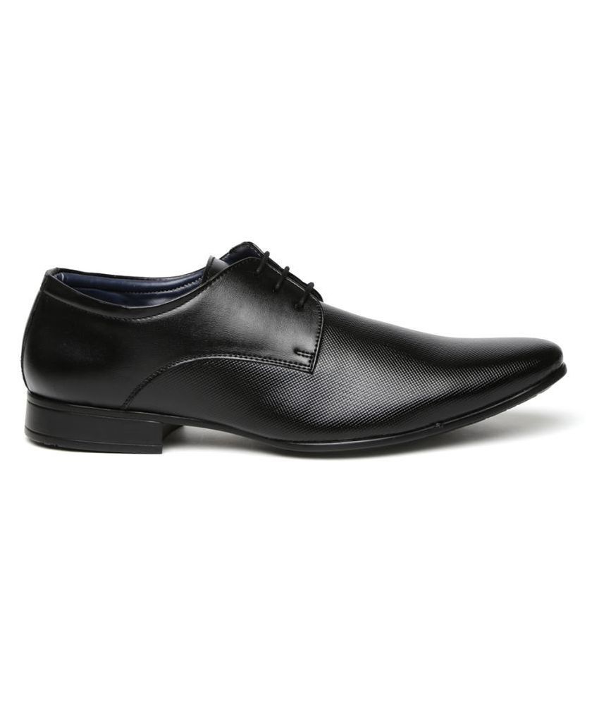 Bata Derby Non-Leather Black Formal Shoes Price in India- Buy Bata ...