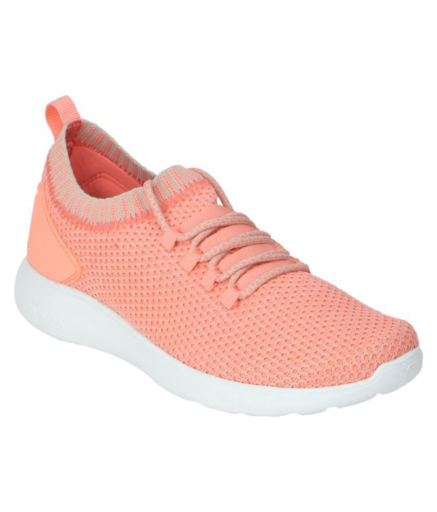 red tape peach color shoes