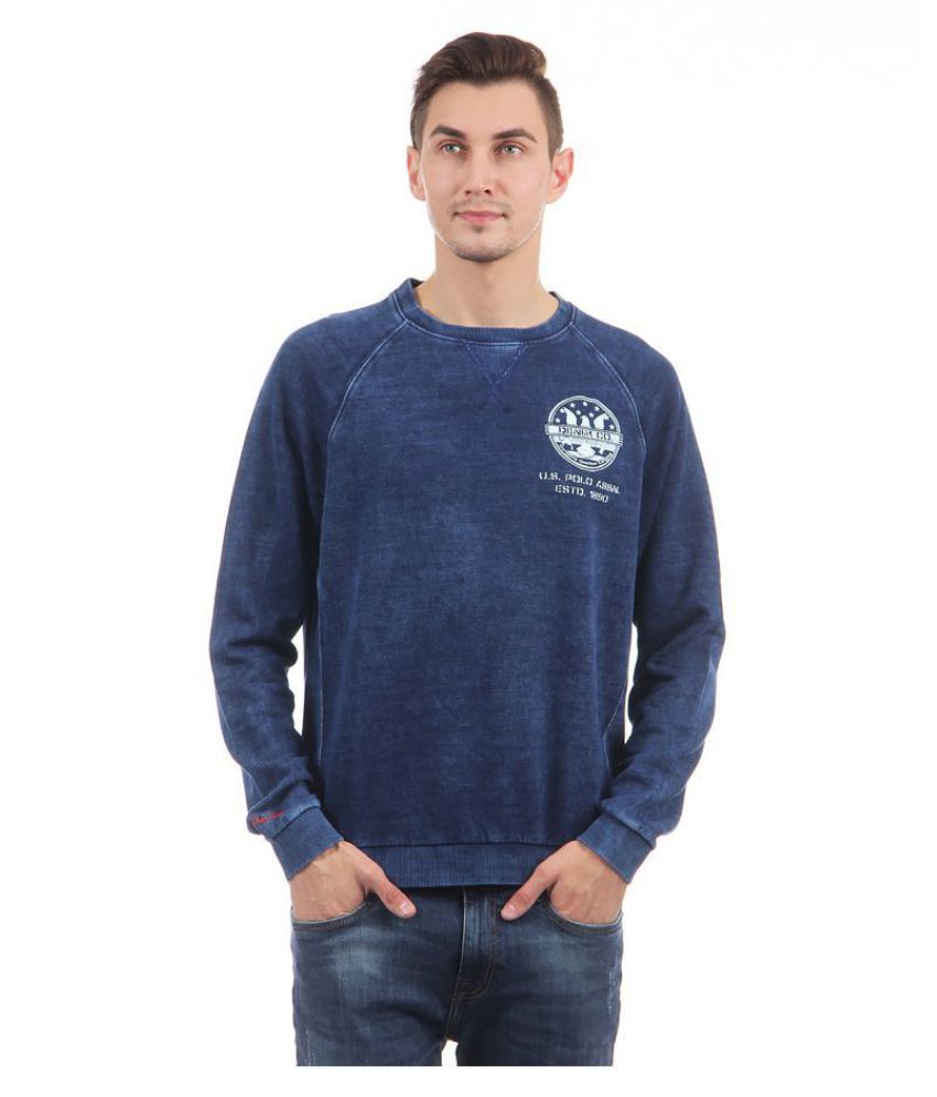     			U.S. Polo Assn. Blue Round Sweatshirt