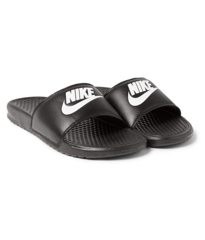 nike black slide flip flop