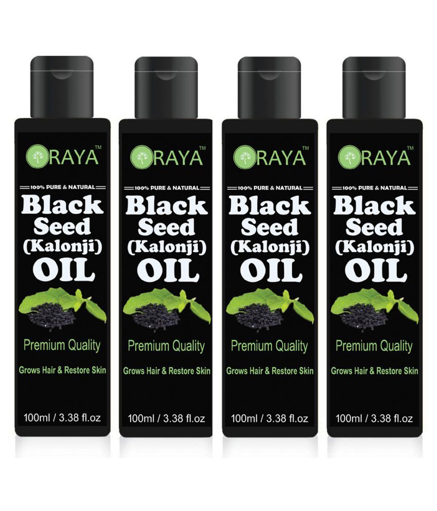     			ORAYA 100% Pure & Natural Blackseed ( Kalonji) Hair Oil Skin Oil- 400 ml Pack of 4