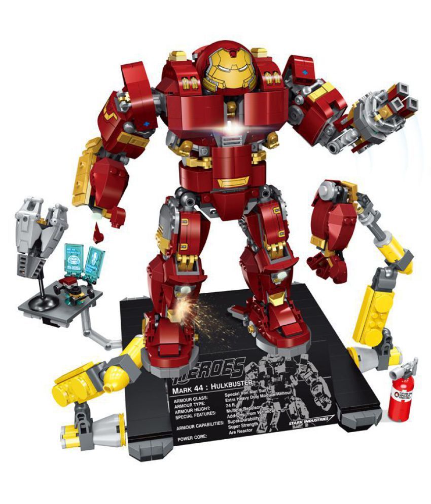 776pcs Avengers Hulk Buster Mecha Building Blocks Compatible Legoed 