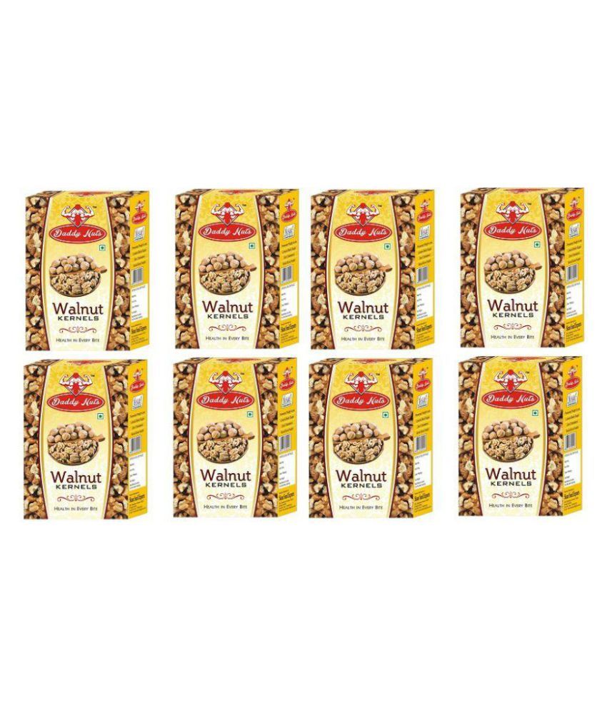 Daddy Nuts Brown Half Walnuts (Akhrot) 250 gm each - Pack of 8 -Without ...