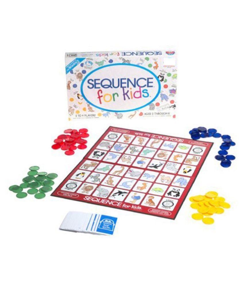 Krireen Sequence Board Game (Multicolour) - Buy Krireen Sequence Board Game (Multicolour) Online ...