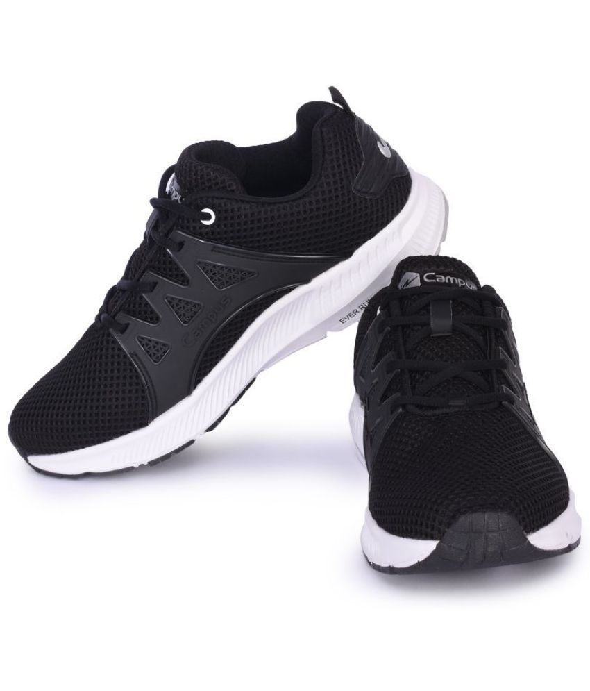 campus black colour shoes