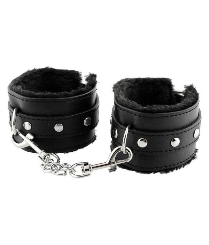 BS SPY SOFT Party Premium Valentine TOY Handcuffs (BLACK) Buy BS SPY
