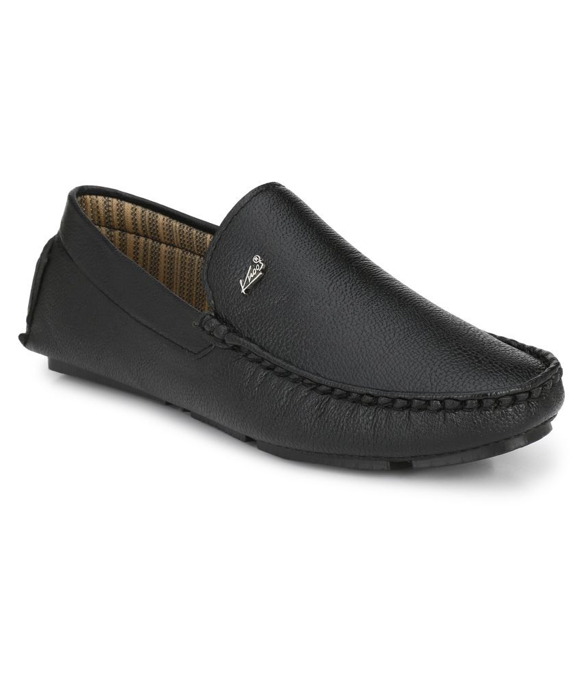 Buy Knoos Black Loafers Online at Best 