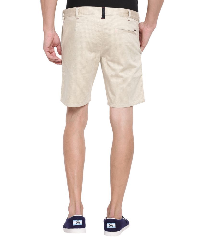 Induspolo Off-White Shorts - Buy Induspolo Off-White Shorts Online at ...