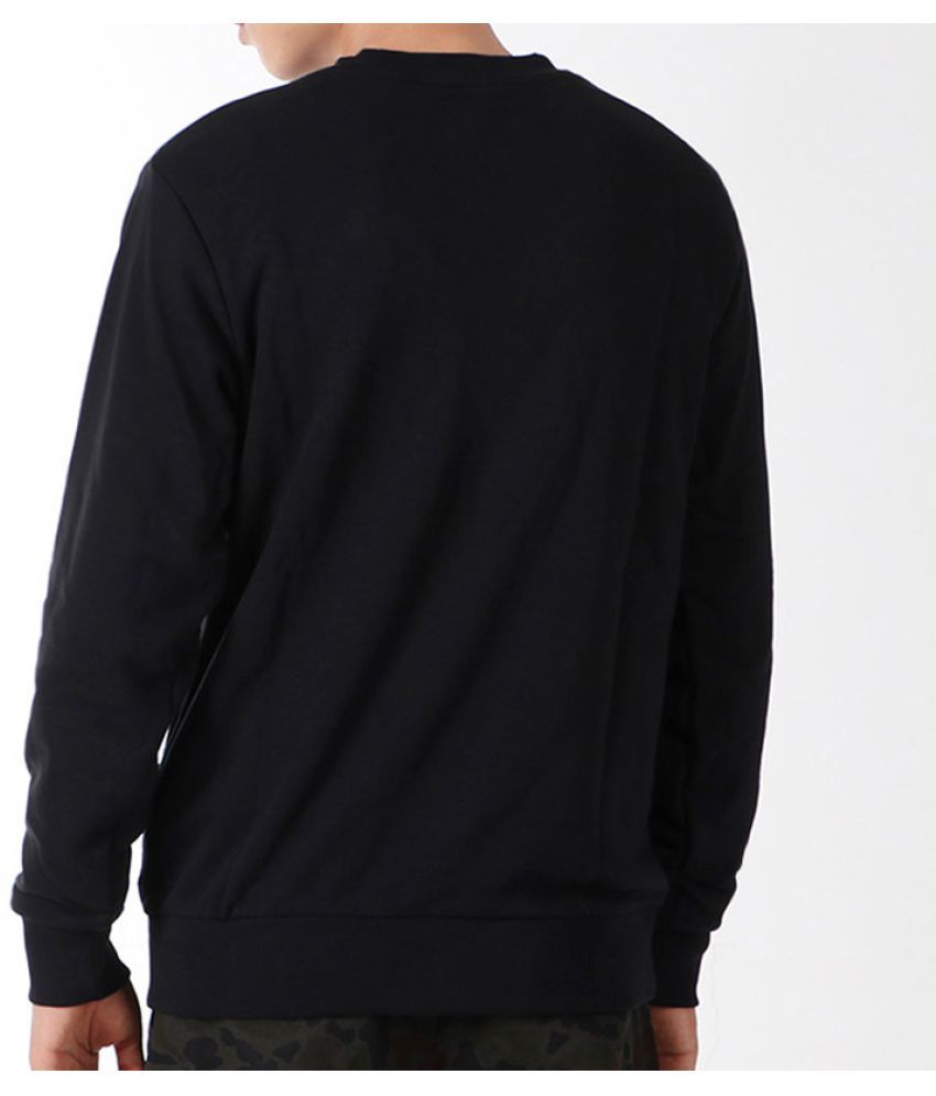 Sharp Angle Black Polyester Terry Sweatshirt - Buy Sharp Angle Black ...