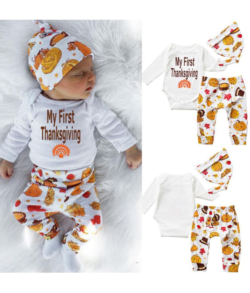 My First Thanksgiving Romper Cute Outfit Baby Newborn Boy Girl Cotton Clothing Buy My First Thanksgiving Romper Cute Outfit Baby Newborn Boy Girl Cotton Clothing Online At Low Price Snapdeal