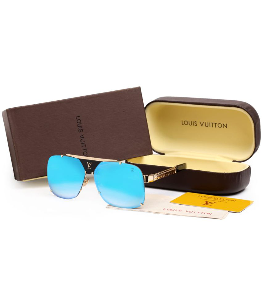 LOUIS VUITTON SUNGLASSES Ocean Blue Square Sunglasses ( V546 ) - Buy LOUIS VUITTON SUNGLASSES ...
