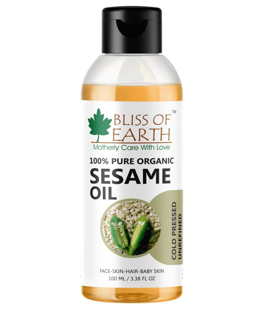 Bliss Of Earth 100 Organic Sesame Oil 100 Ml Buy Bliss Of Earth