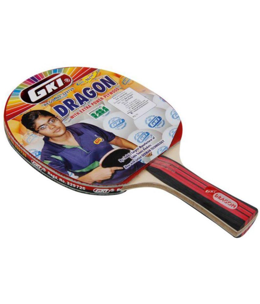 GKI Dragon Table Tennis Racquet Red (400 g) Buy GKI Dragon Table
