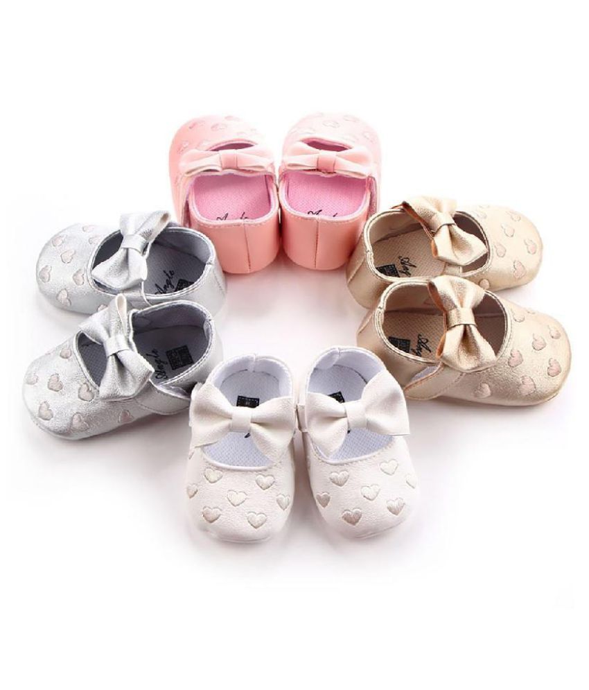 Newborn Baby Girl Stitchwork Anti-slip Soft Crib Shoes Leather Sneaker Prewalker