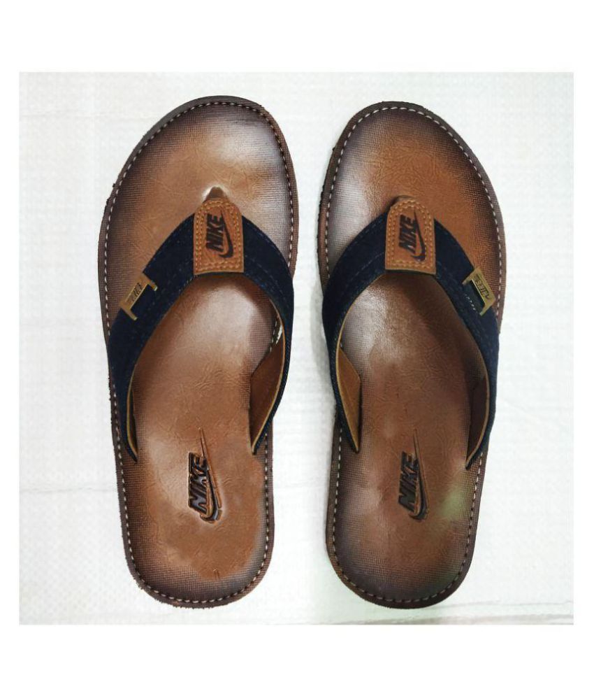 nike brown leather sandals