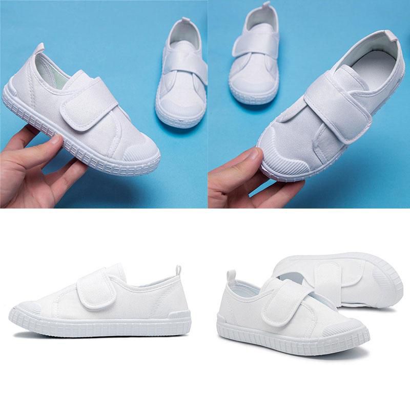 childrens white canvas shoes
