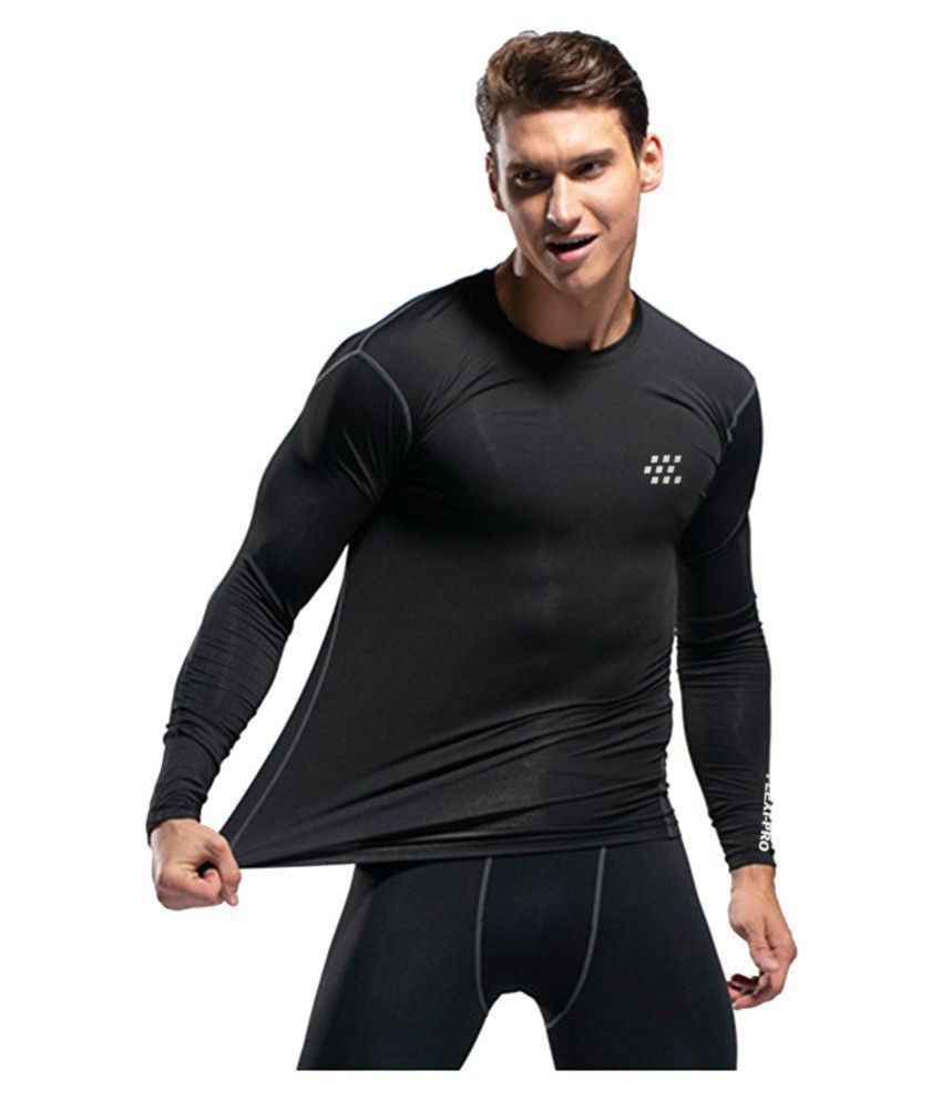 Zesteez Mens FULL SLVS Stretchable COMPRESSION SUPPORT Gym and Sports ...