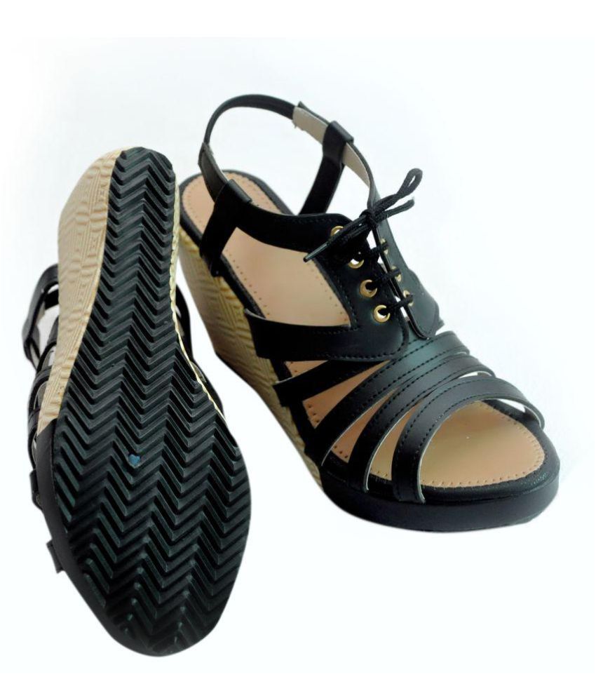 cheap black platforms