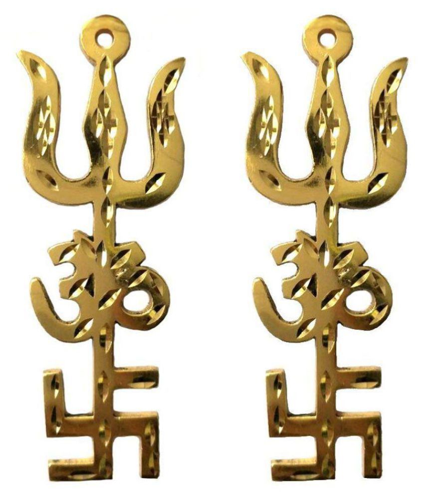     			RUDRA DIVINE - Gold Plated Trishul (Pack of 2)