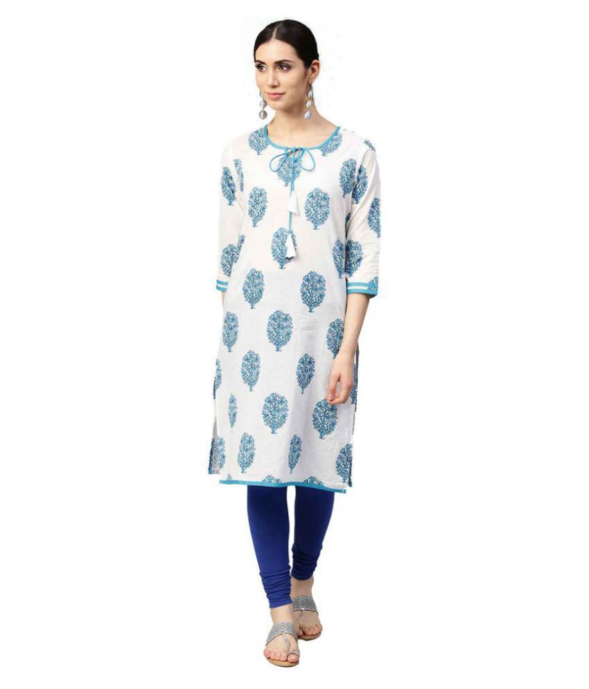 white top kurti