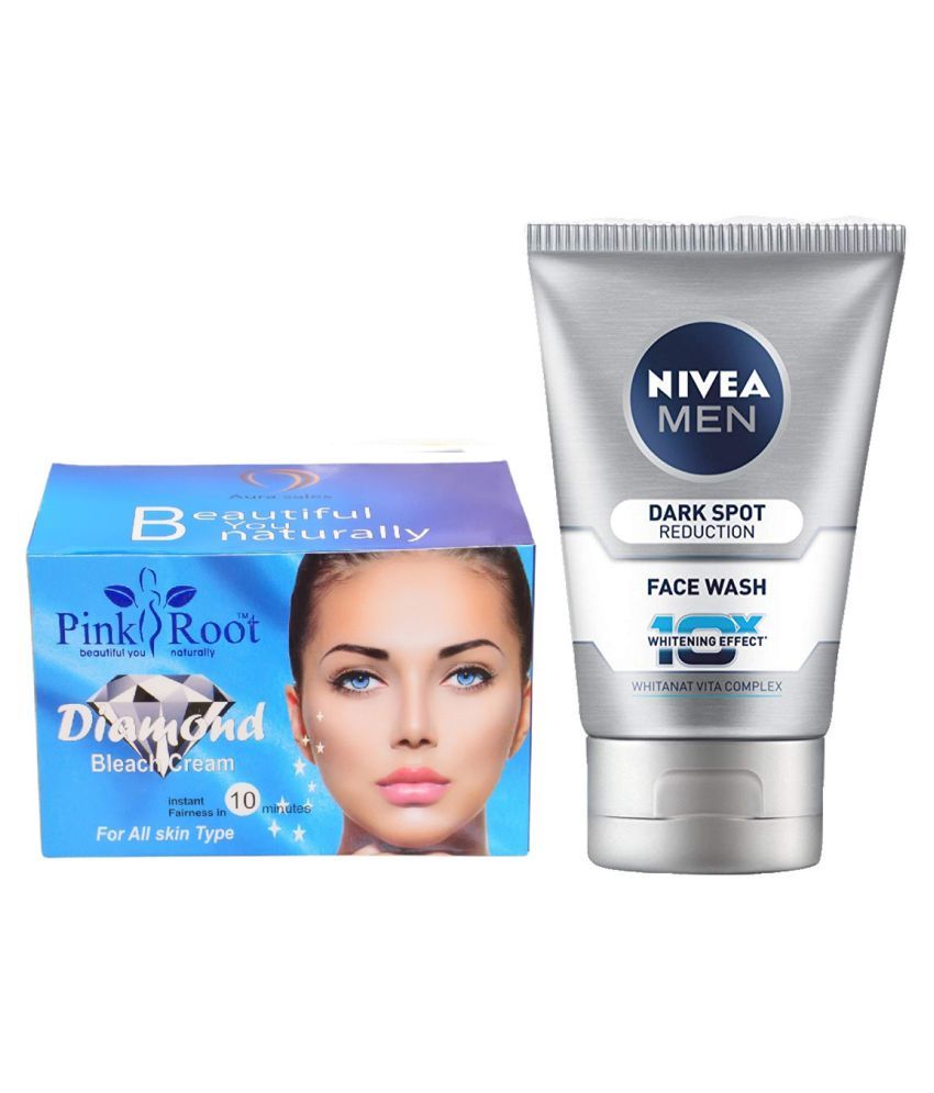 Pink Root Diamond Bleach 250g, Nivea Men Dark Spot Reduction Face Wash