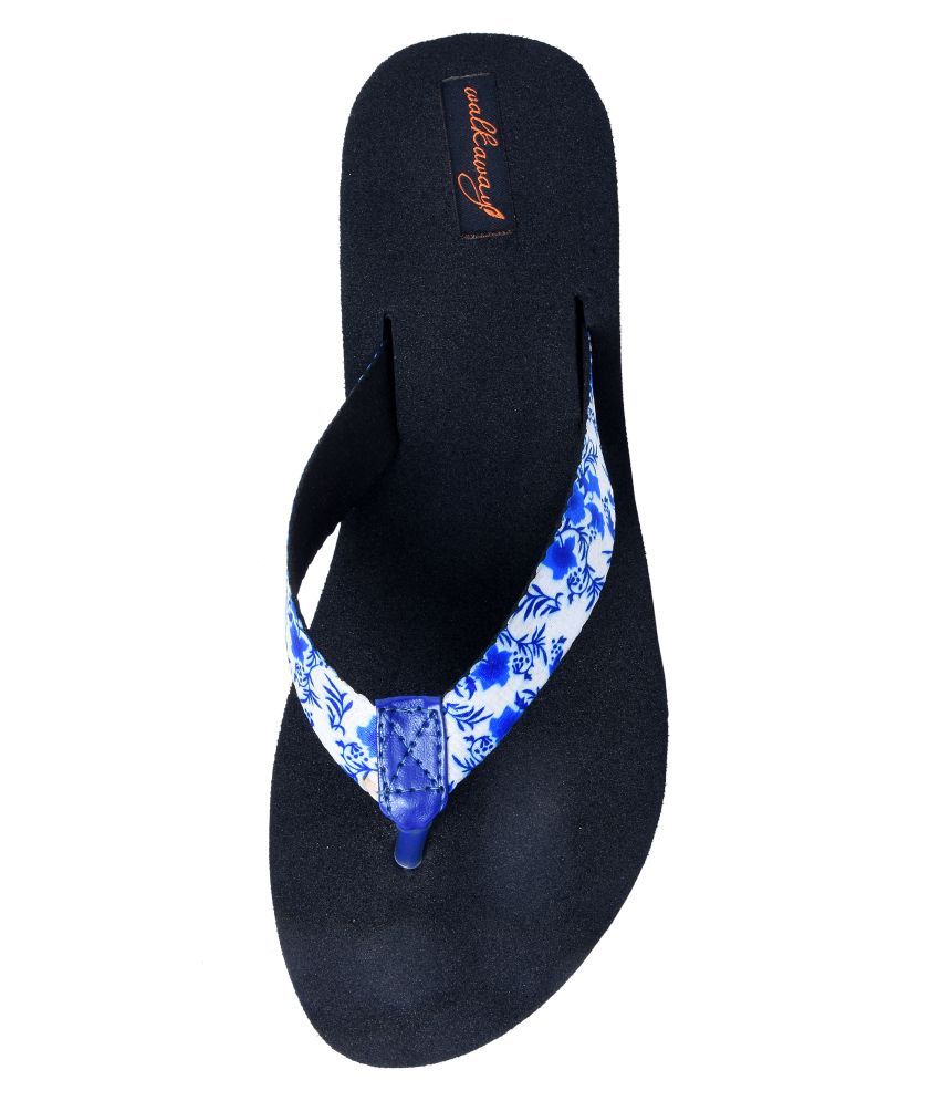 Walkaway Blue Slippers  Price in India Buy Walkaway Blue  