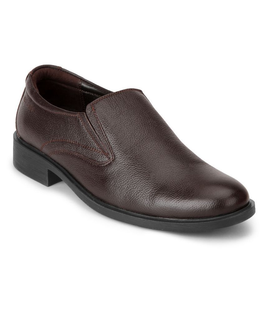 Red Chief Genuine Leather Brown Formal Shoes Price in