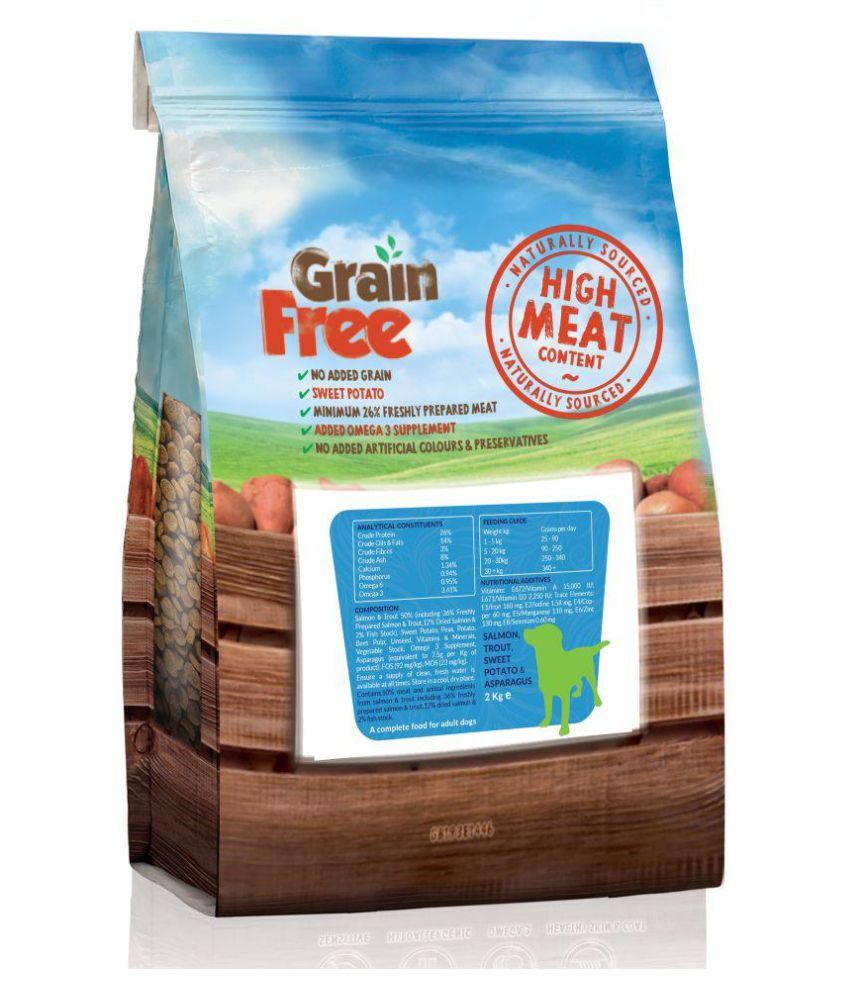 Goodness Salmon, Trout, Sweet Potato & Asparagus Grain free dog food