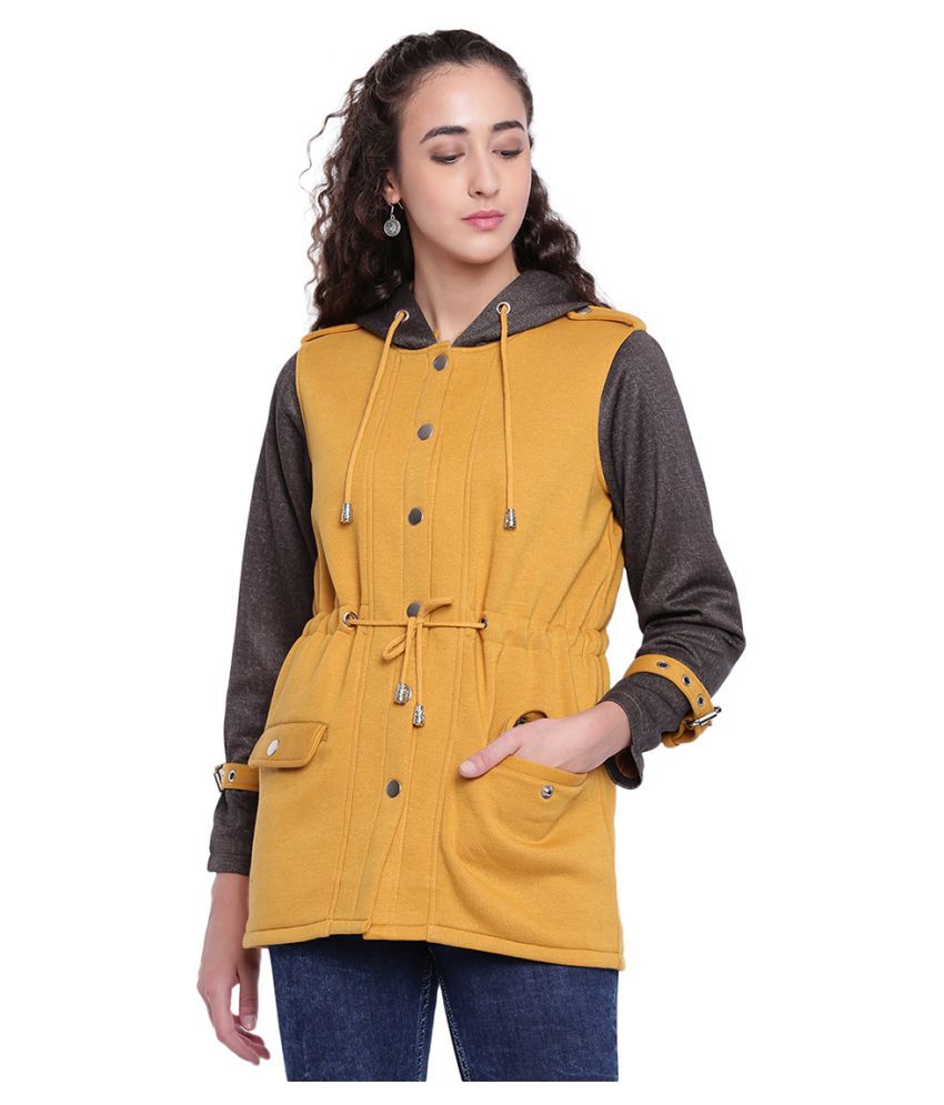 yellow parka jacket womens