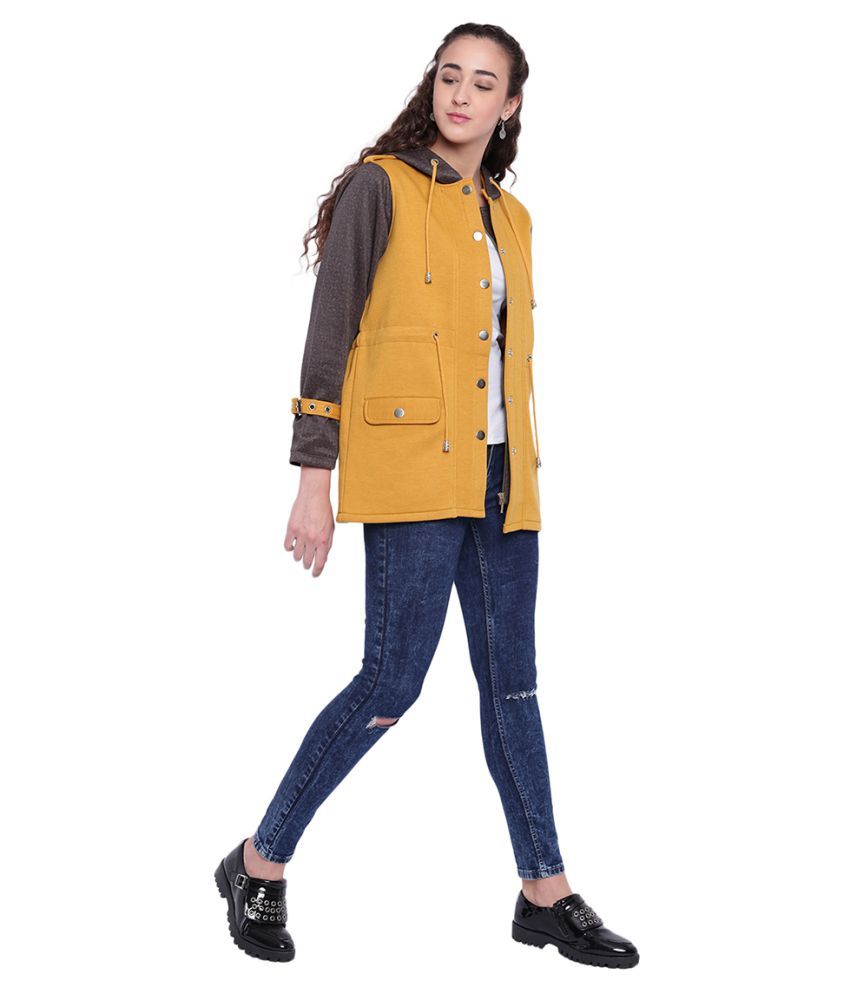 yellow parka jacket womens
