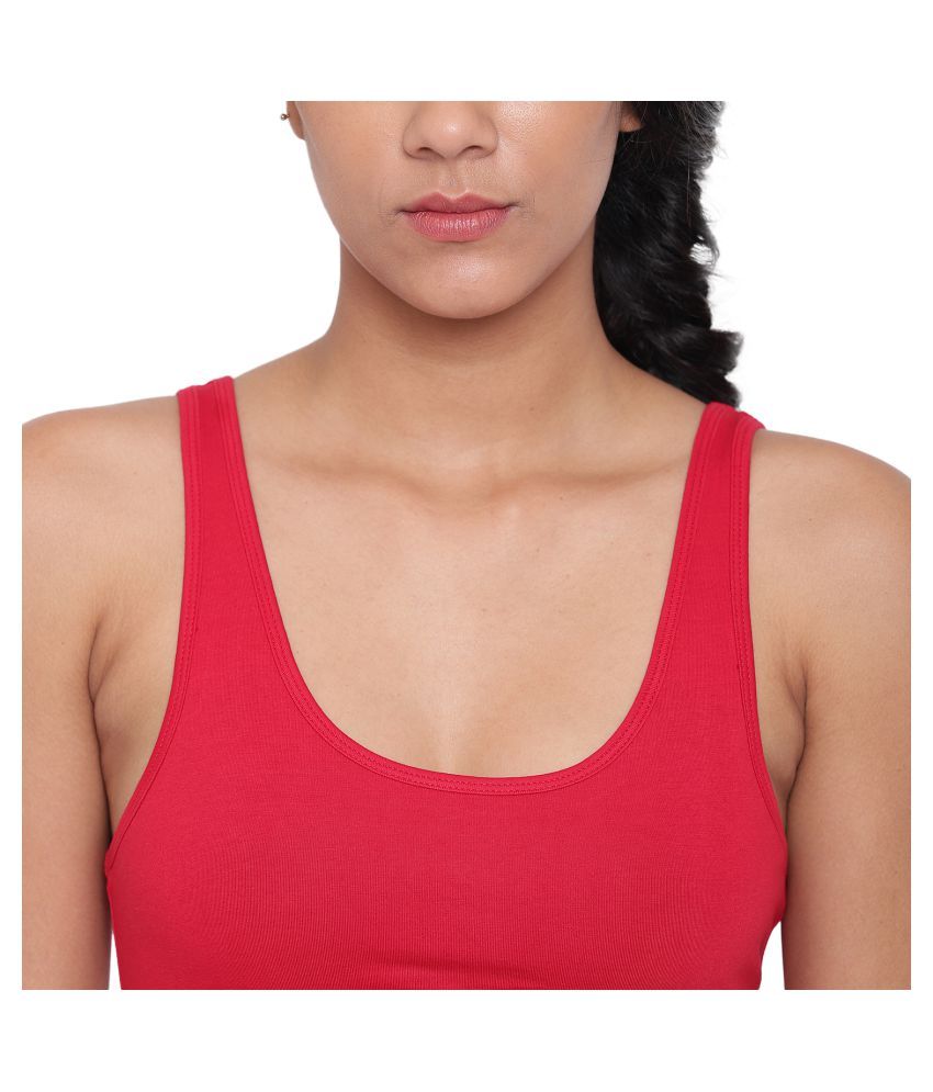 Buy BRAG Cotton Sports Bra Red Online at Best Prices in India Snapdeal
