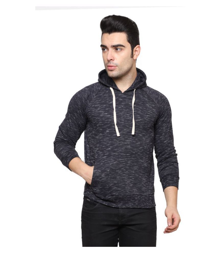 AUSTIN WOOD Black Hooded Sweatshirt - Buy AUSTIN WOOD Black Hooded ...