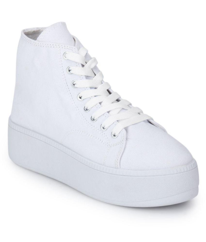 Truffle Collection White Casual Shoes Price in India- Buy Truffle ...