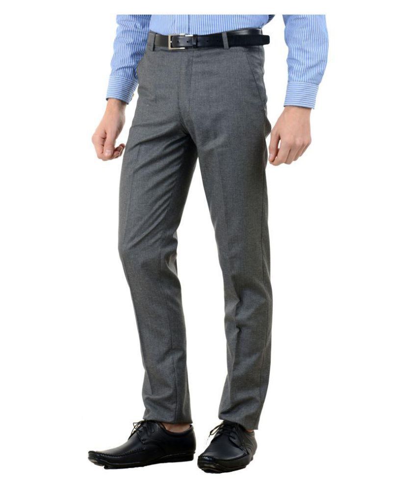 slim fit pleated trousers