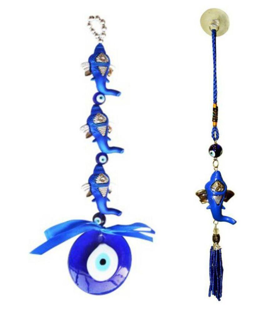     			DD1 Feng Shui Evil Eye Protection With Ganesha Head Combo of 2