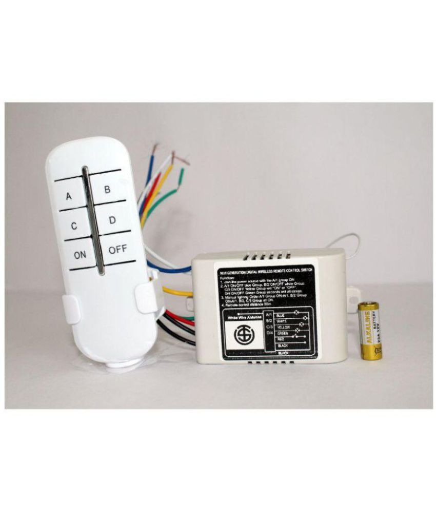 Wilson 4 Way digital WIRELESS REMOTE CONTROL SWITCH for home automation ...