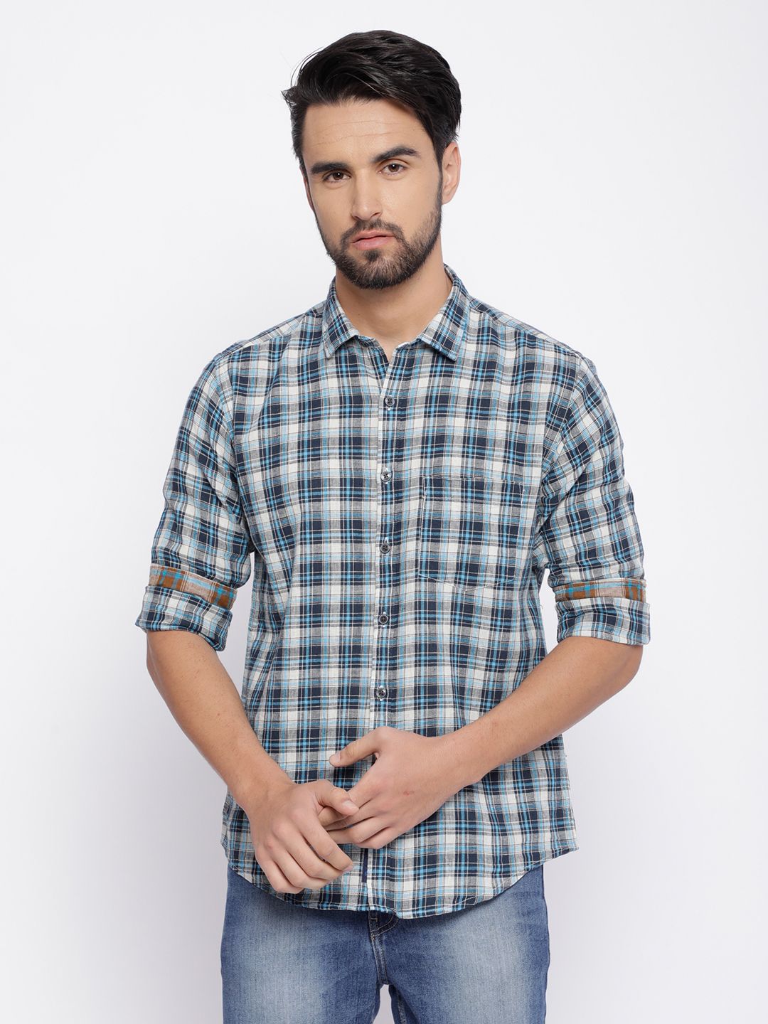 CAVALLO by Linen club Linen Shirt - Buy CAVALLO by Linen club Linen ...