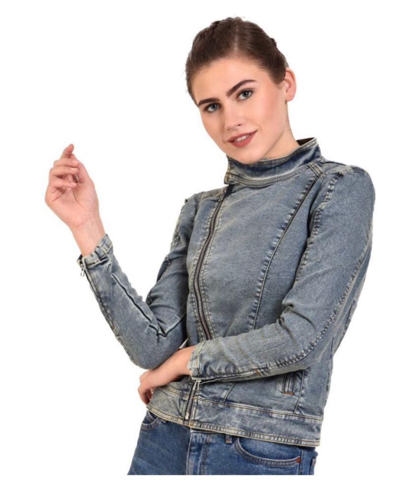 denim ethnic jacket