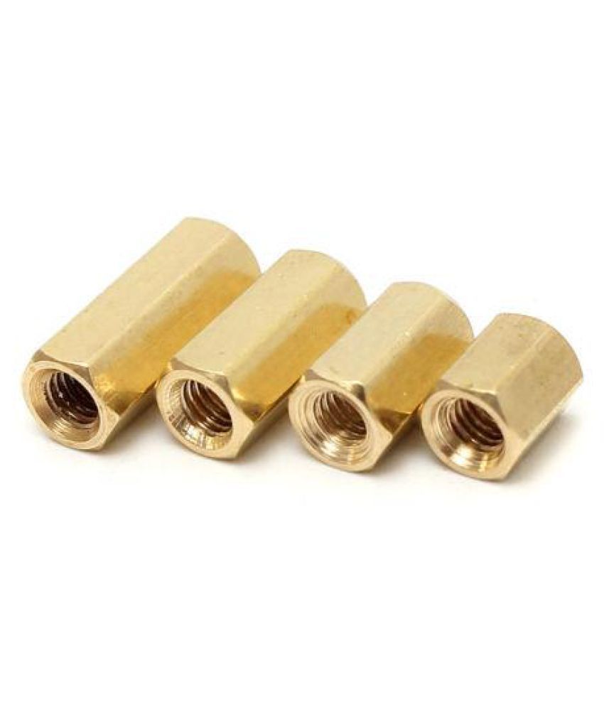 50Pcs Hexagonal Female PCB Board Nuts Brass Standoff Spacer M3 x 4/5/6/8/10/12mm 