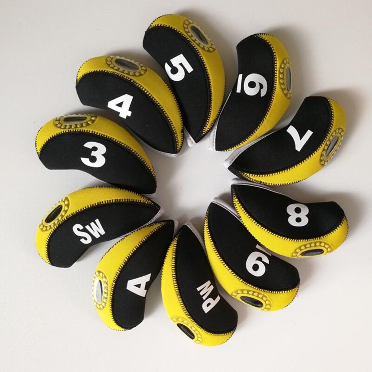 10X Neoprene Golf Club Iron Head Cover For Taylormade Mizuno Titleist