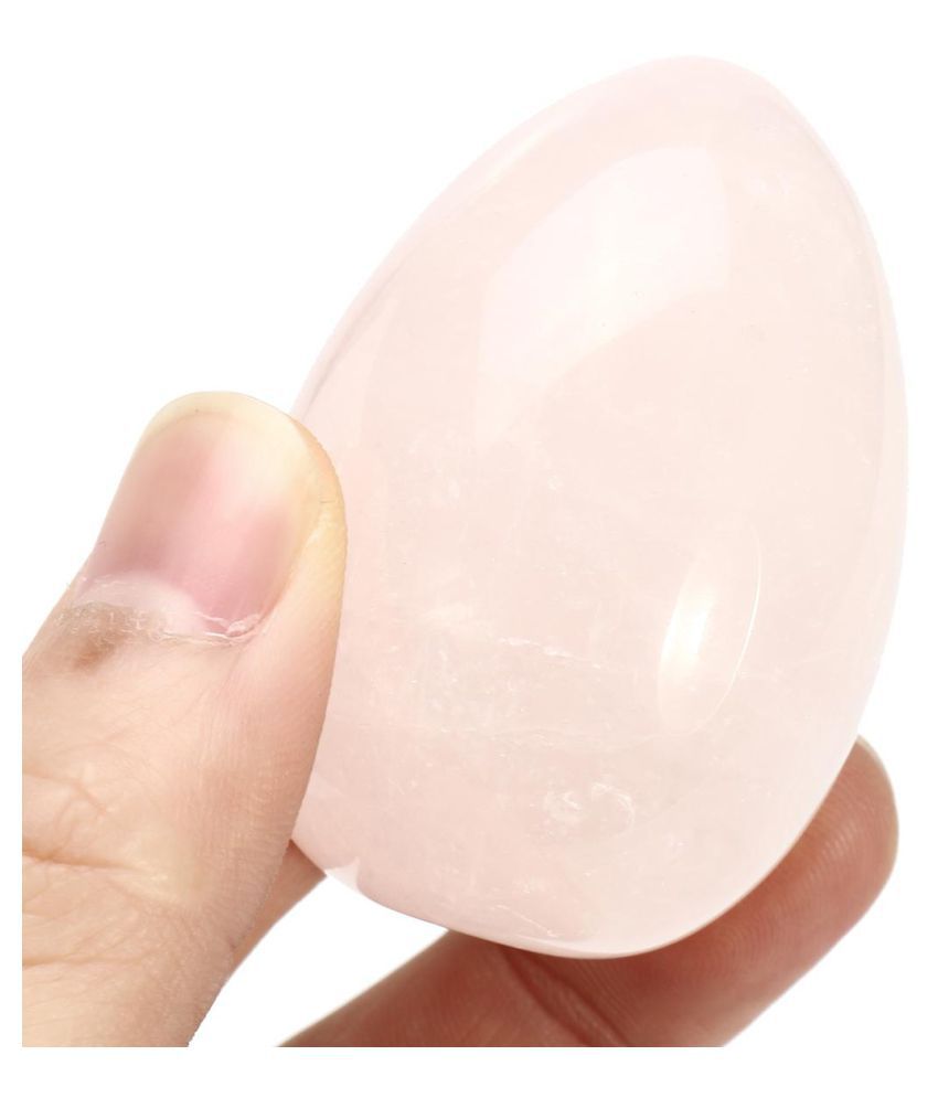 Natural Rose Quartz Crystal Egg Ball Magic Sphere Healing Kegel Exercis Stone 